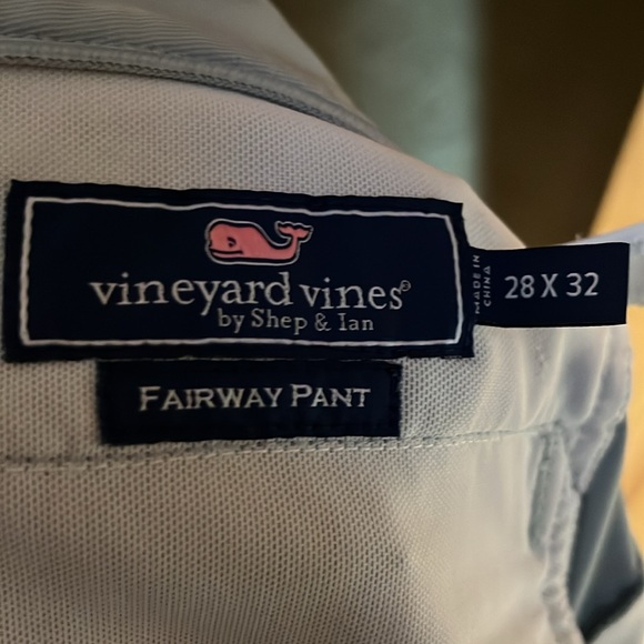 Vineyard vines Men’s Fairway Pants. Size 28x32 light grey - Picture 7 of 9